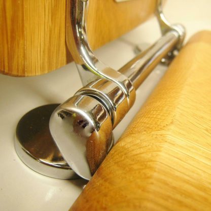 Heritage Replacement Wooden WC Seat Bar Hinge Set only in Chrome (4)