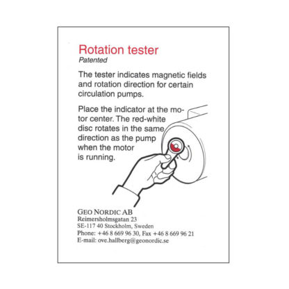 Circulation Pump Rotation Tester