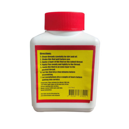 Uni-Red Jointing Compound (250ml) Rear Photo